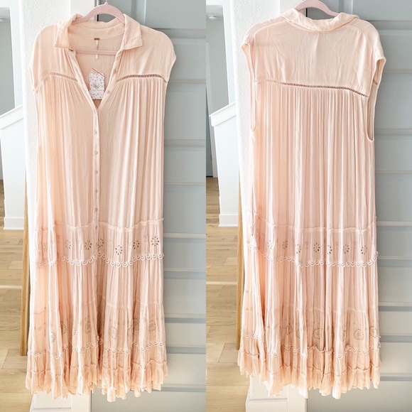 NWT Free People Pretty Cozy Maxi Dress Boho - Picture 12 of 15
